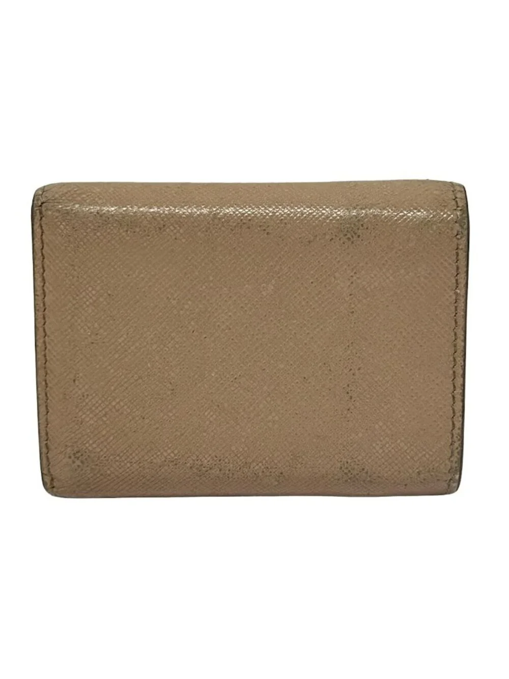 Prada Beige Leather Wallet